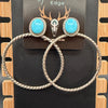 Sleeping Beauty Twist Hoops- Annie Spencer