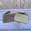 Check-it BowTooled & Cowhide Coin Pouch