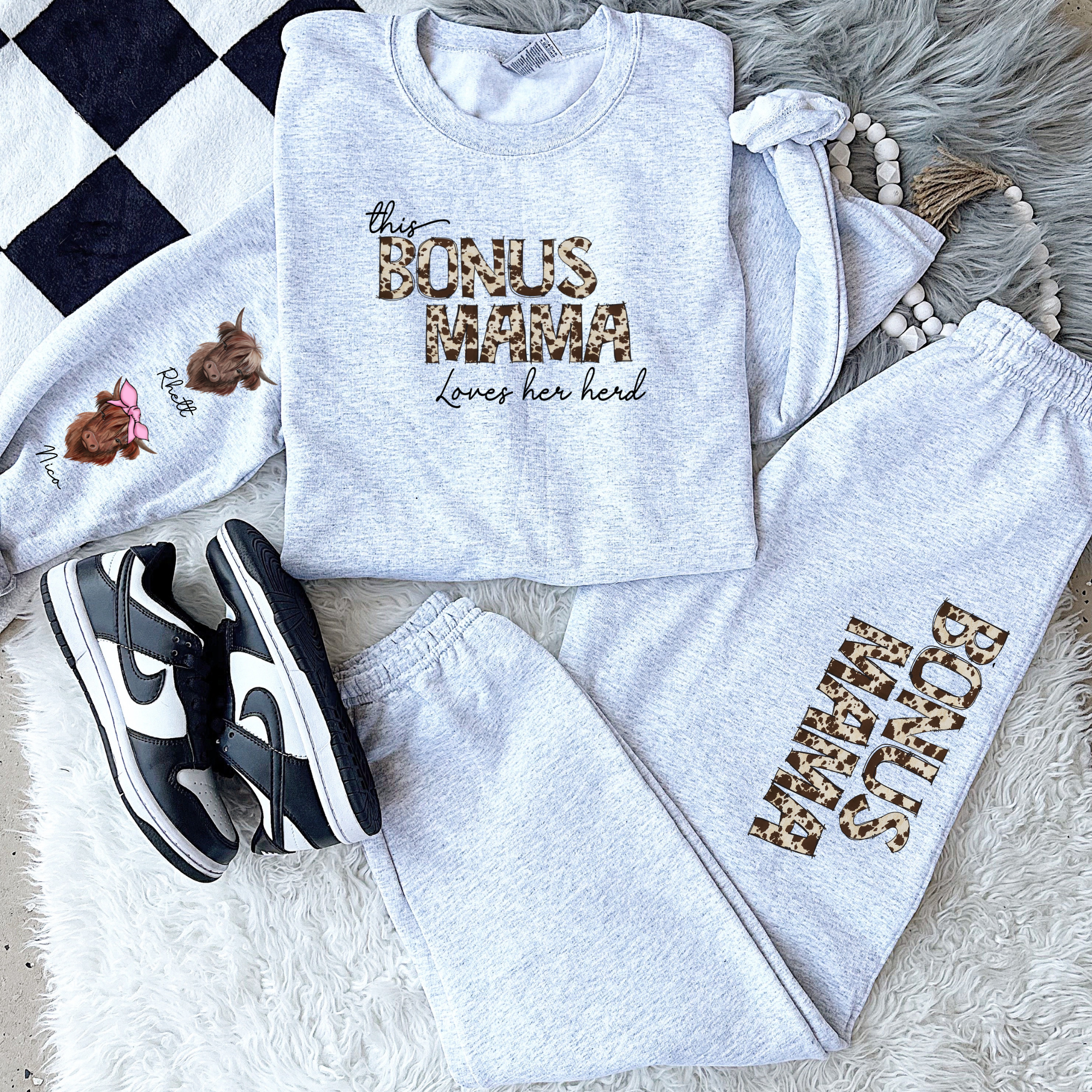 Custom Loungewear Set- Grey