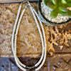 Mother of Pearl & Navajo Finished Pearl Layering Choker-16.5