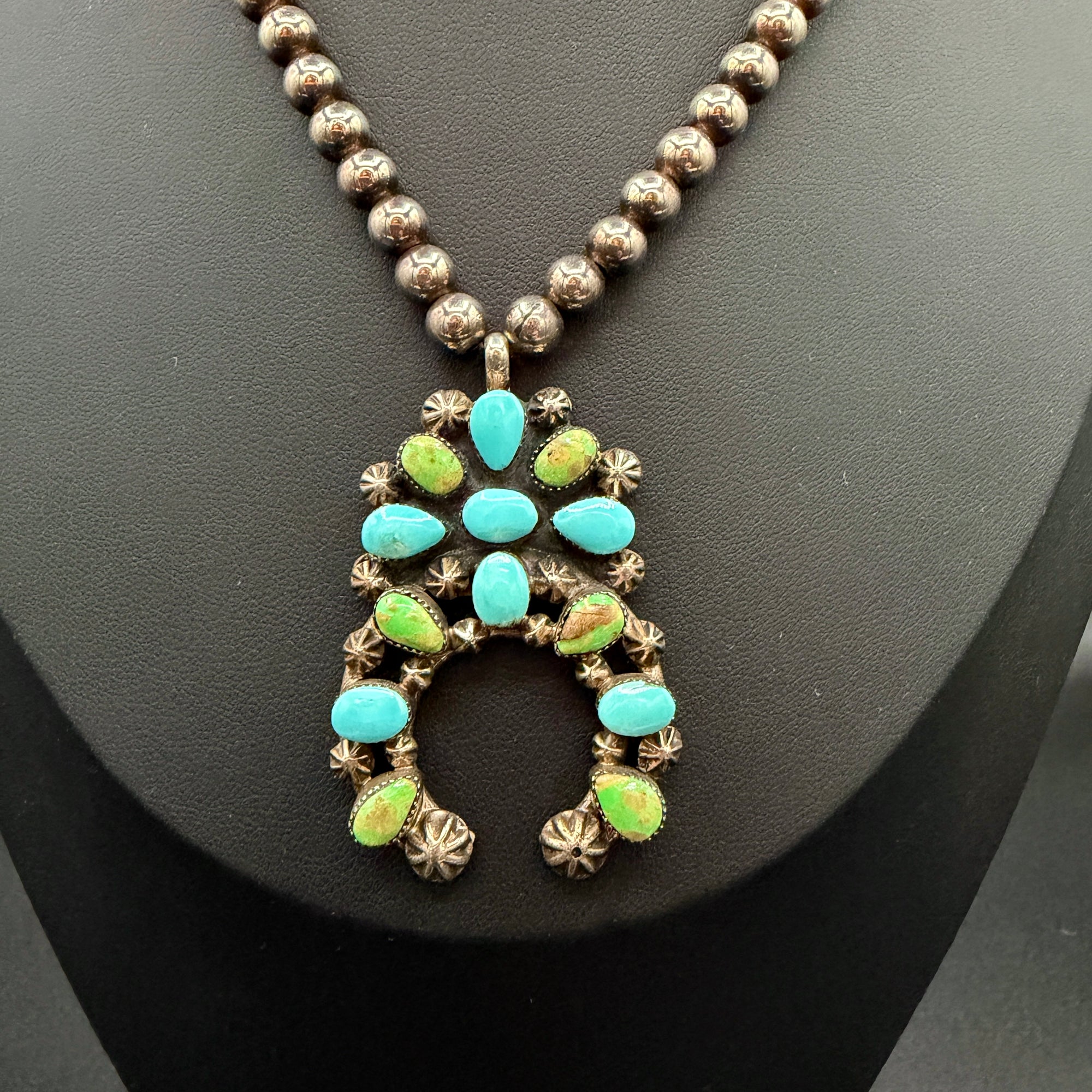 Sonoran Gold & Kingman Squash Necklace- Running Bear