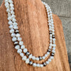 Freshwater Pearl & Navajo Finished Pearl Statement Necklace-18”