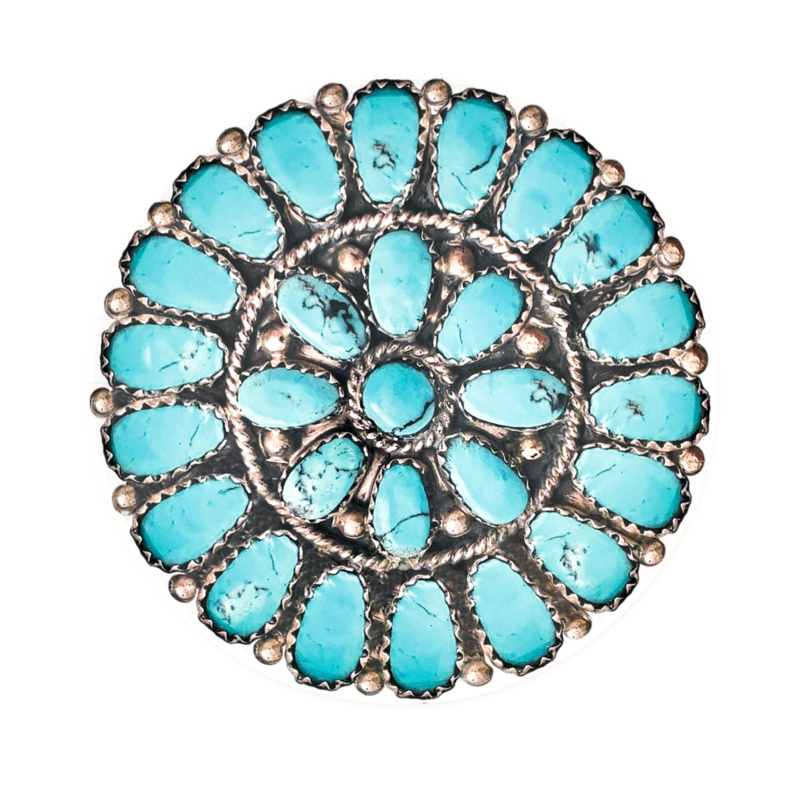 Party West - Turquoise Cluster Dinner Plates (Set of 8)