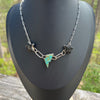 Onyx & Turquoise Bolt Choker