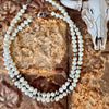 Freshwater Pearl & Navajo Finished Pearl Statement Necklace-18”