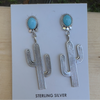 Kingman & Sterling Native Cactus Earrings