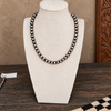 Sterling Silver Handmade Navajo Pearl Necklace- 18" 8mm Round Pearls by Bryanne Hallwood