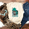 Mending Turquoise Tee