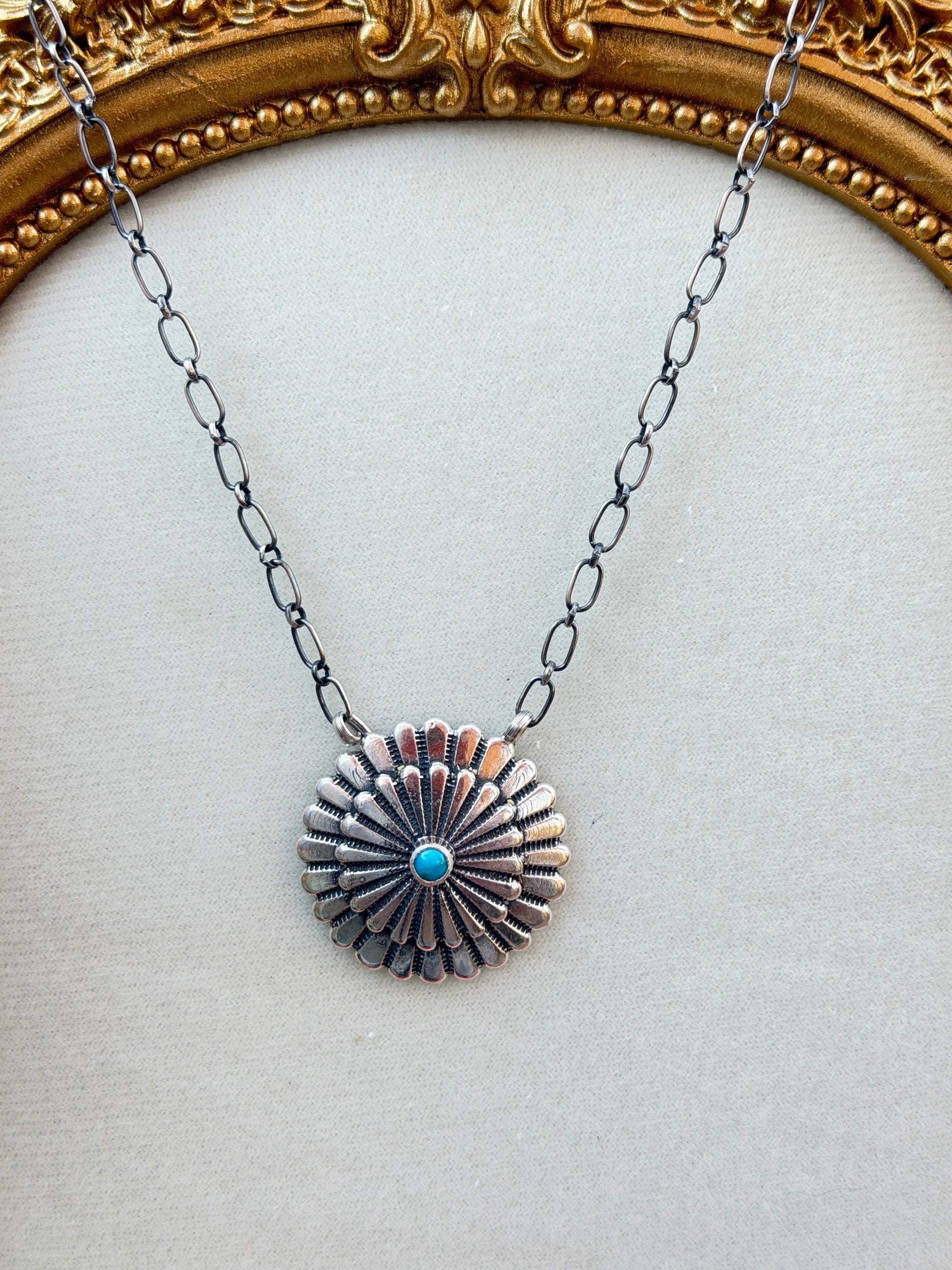 Kingman & Sterling Concho Necklace- Sheldon Mariano