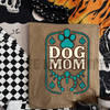 Dog Mom Turquoise Graphic Tee