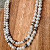 Freshwater Pearl & Navajo Finished Pearl Statement Necklace-18”