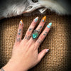 Vintage Turquoise Ring 5.75- by Rob Kelly
