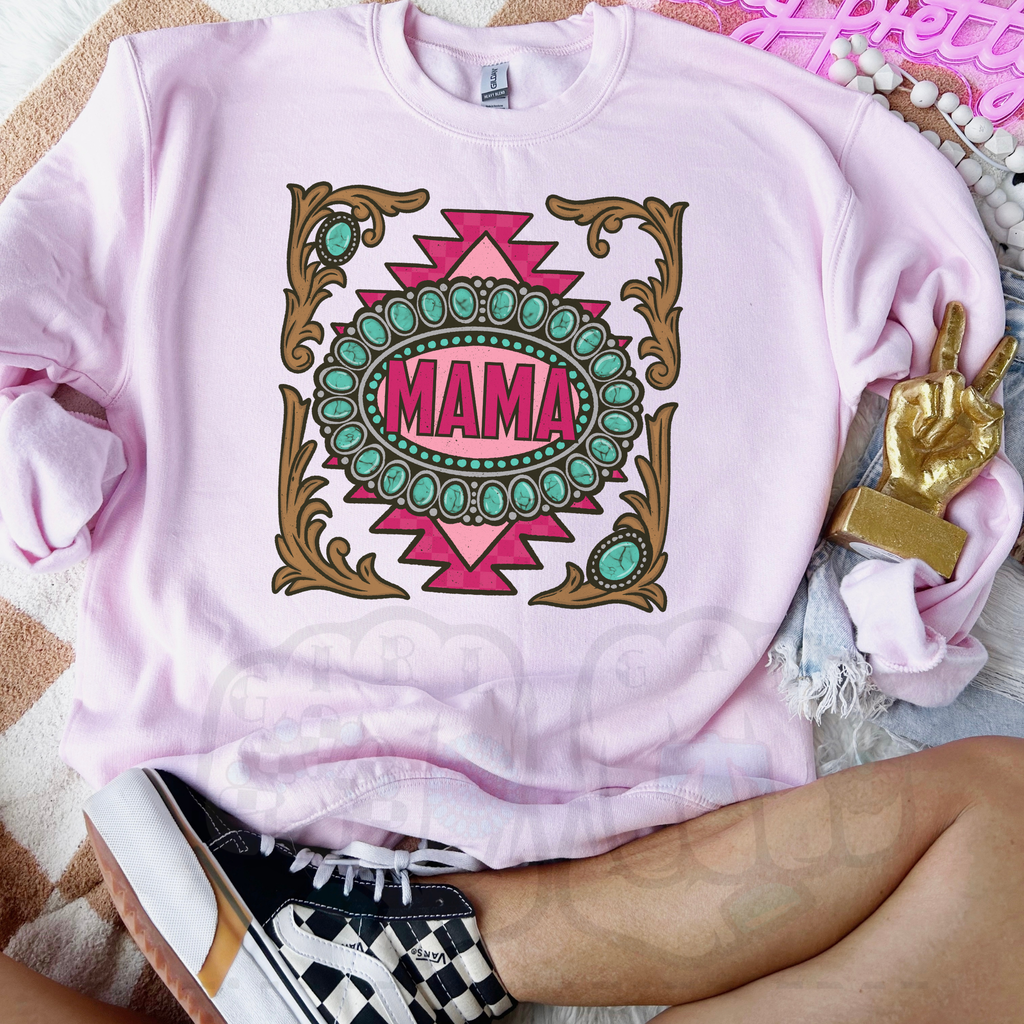 Punchy Mama Hoodie OR Crewneck