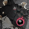 Flaming 8's- Hoodie or Crewneck