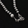 Sterling Silver Handmade Navajo Pearl Necklace- 14" 6mm Round Pearls by Bryannen Halwood