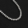 Sterling Silver Handmade Navajo Pearl Necklace- 14" 6mm Round Pearls by Bryannen Halwood