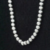 Sterling Silver Handmade Navajo Pearl Necklace- 16" 5mm Round Pearls by Bryannen Halwood
