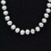 Sterling Silver Handmade Navajo Pearl Necklace- 16" 6mm Round Pearls by Bryannen Halwood