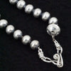 Sterling Silver Handmade Navajo Pearl Necklace- 16" 6mm Round Pearls by Bryannen Halwood