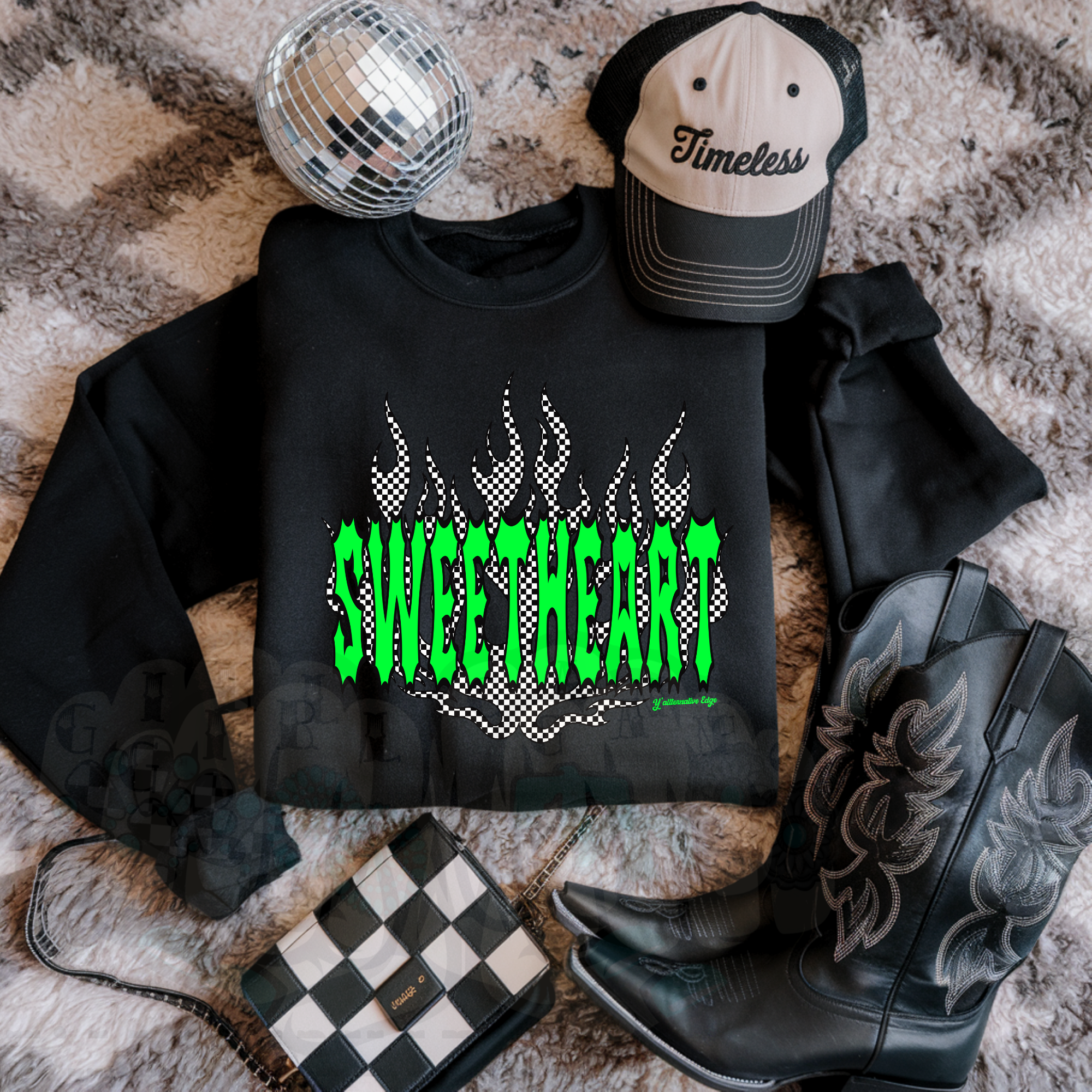 Punchy Sweetie Hoodie OR Crewneck