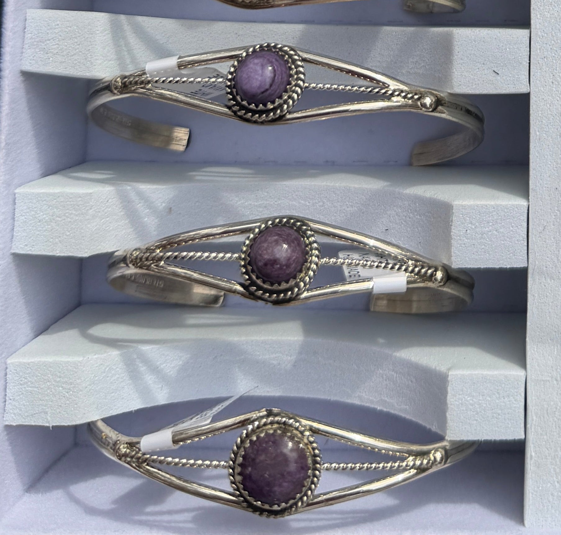 Charoite Cuff- Esther White