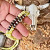 Serpentine & Navajo Finished Pearl Layering Necklace-18”