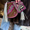 Pink Checkerboard Tote