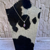 Peggy Skeets Charoite Pendant on 20” Sterling Snake Chain