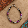 6.75" Purple Mohave T-Clasp Bracelet