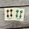 Inlay Dangle Earrings- Navajo