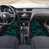 Turquoise Boot Stitch Floor Mats