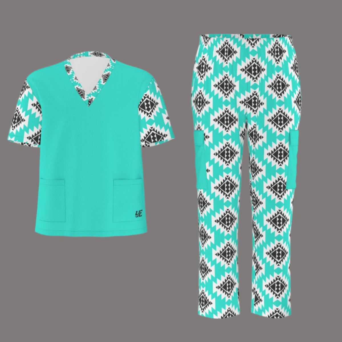 Aztec & Turquoise Scrubs