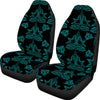 Turquoise Boot Stitch Seat Covers
