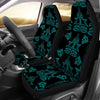 Turquoise Boot Stitch Seat Covers