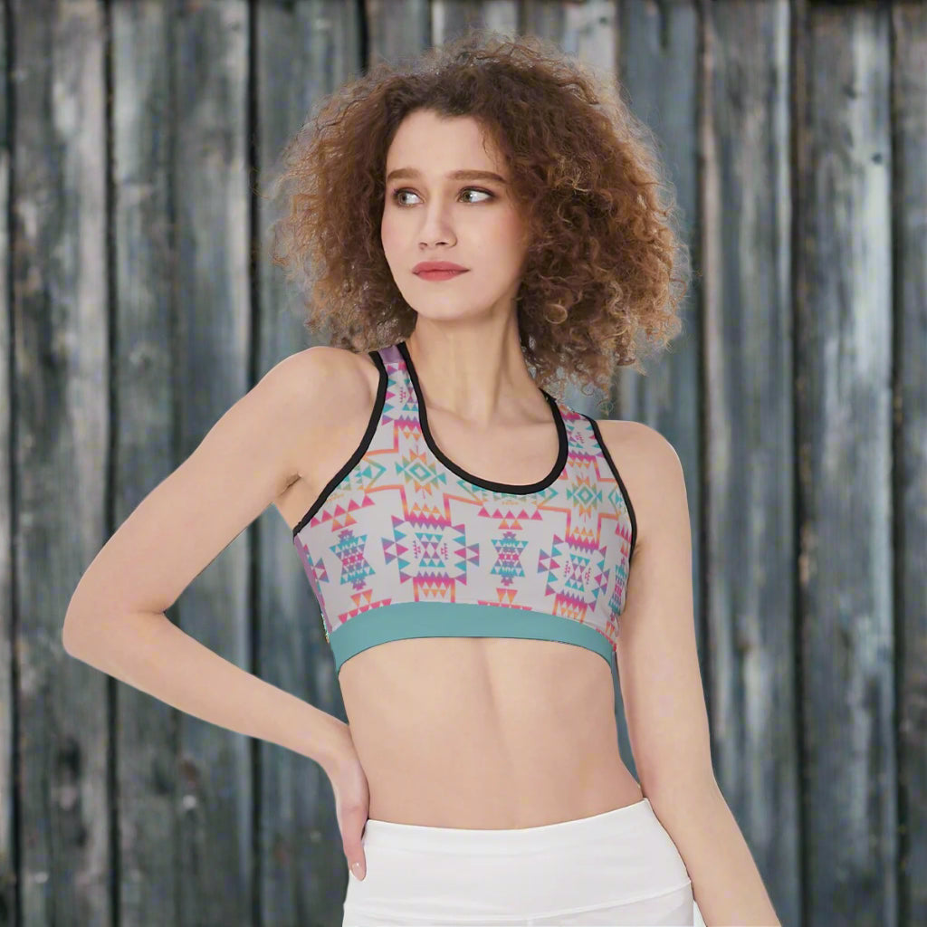 Neon Lights Sports Bra