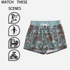 Floral Bit Scuba Shorts