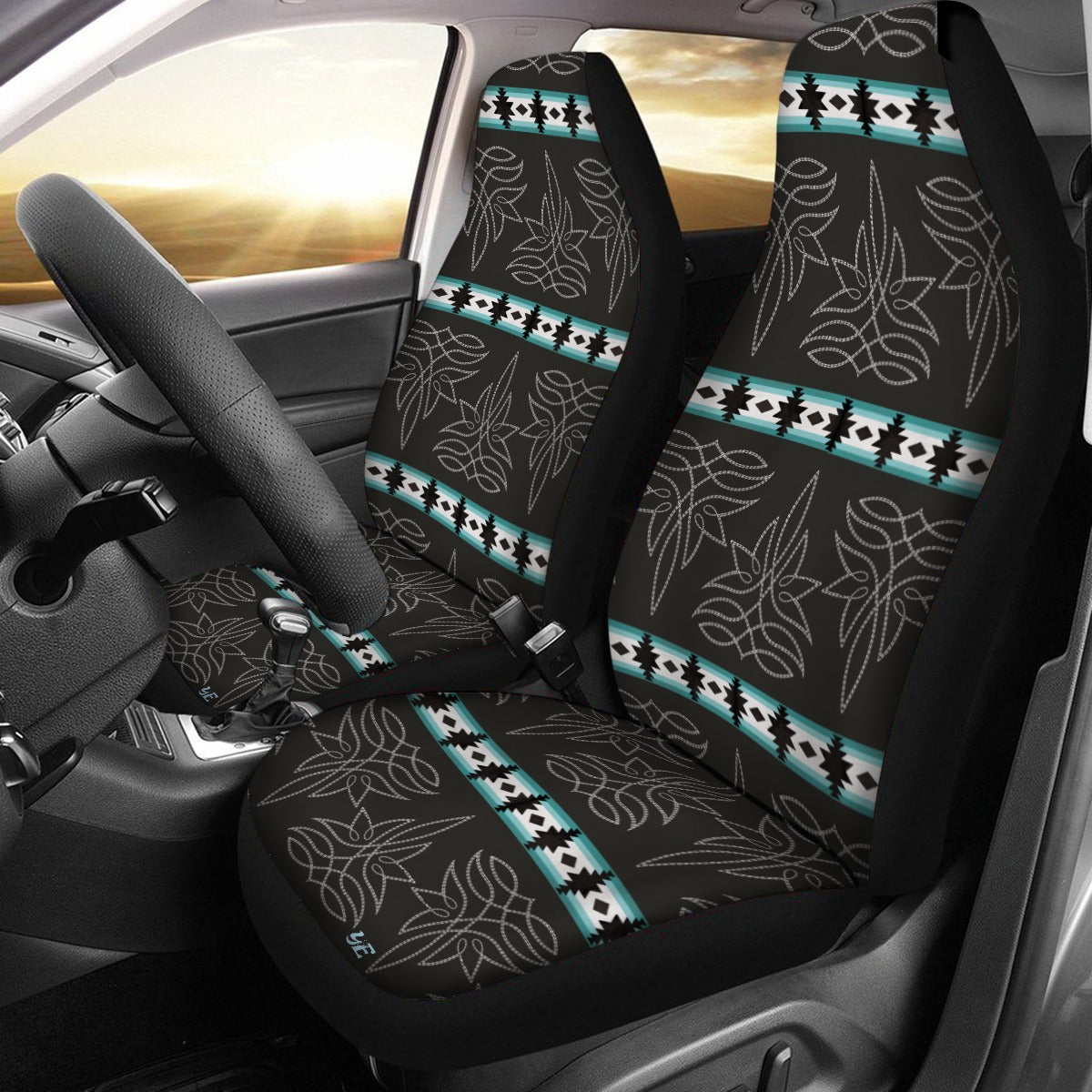 Aztec Stitch Car Seats