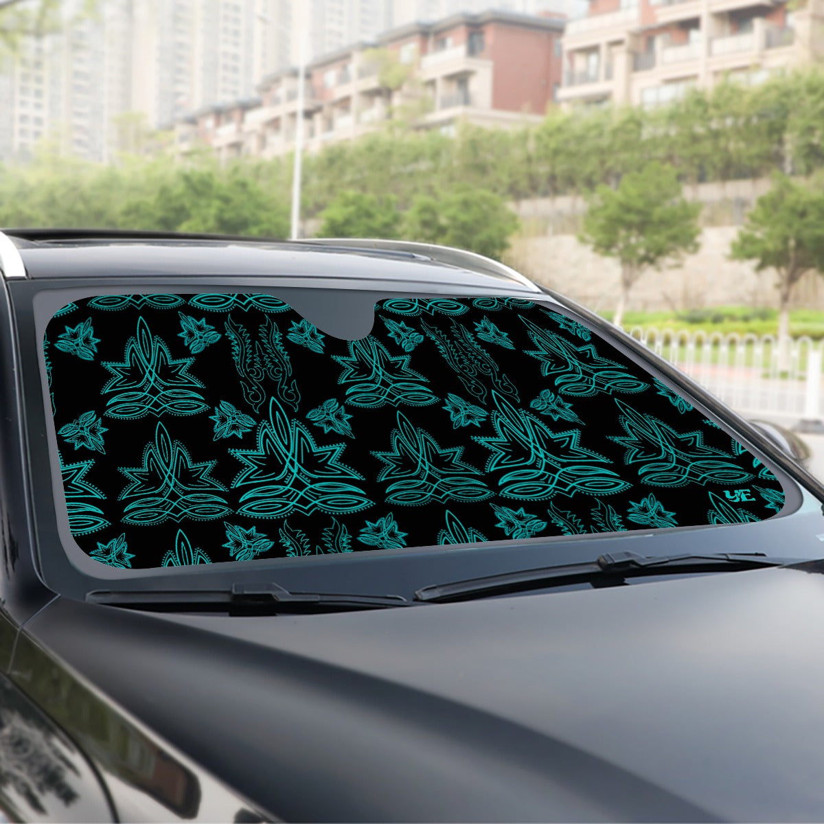 Turquoise Boot Stitch Sunshade
