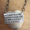 Red Spiny Heart Necklaces- A. Martinez