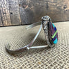 Sterling Silver A. Martinez Multicolor Inlay Bracelet- Vintage Native