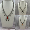 Lenora Garcia for Y’allternative Edge-Sterling Silver Petite Squash Blossoms - 18"