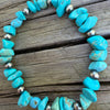 Whitewater & 5mm Sterling Desert Pearl Stretch Bracelet