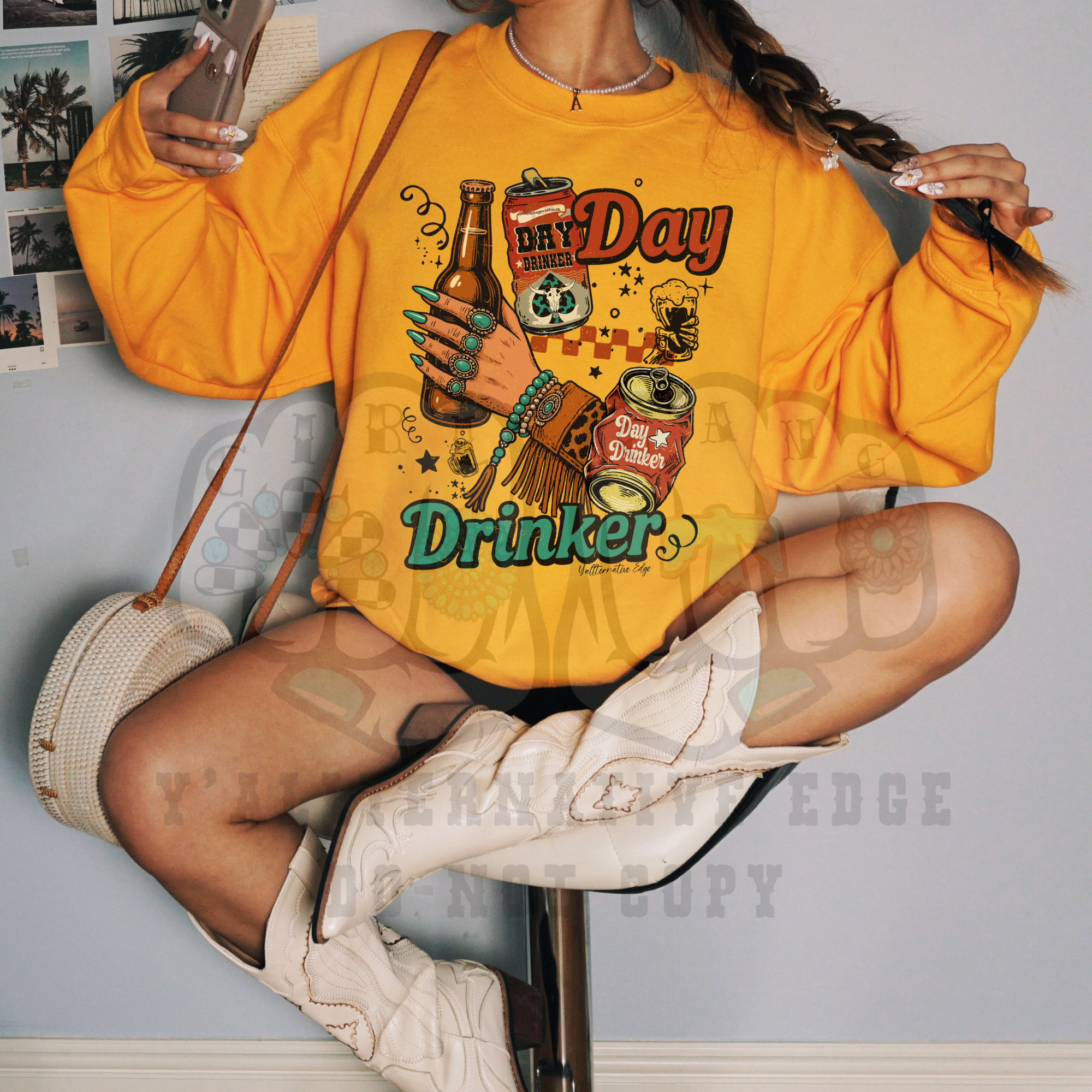 Day Drankin' Hoodie OR Crewneck