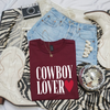 Cowboy Lover - Tee or Crew (Black or Maroon)
