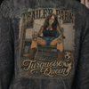 Trailer Park Turquoise- Darkwood Camo (Long or Short Sleeve Tee)