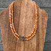 Terracotta Freshwater Pearl & Navajo Finished Pearl Choker