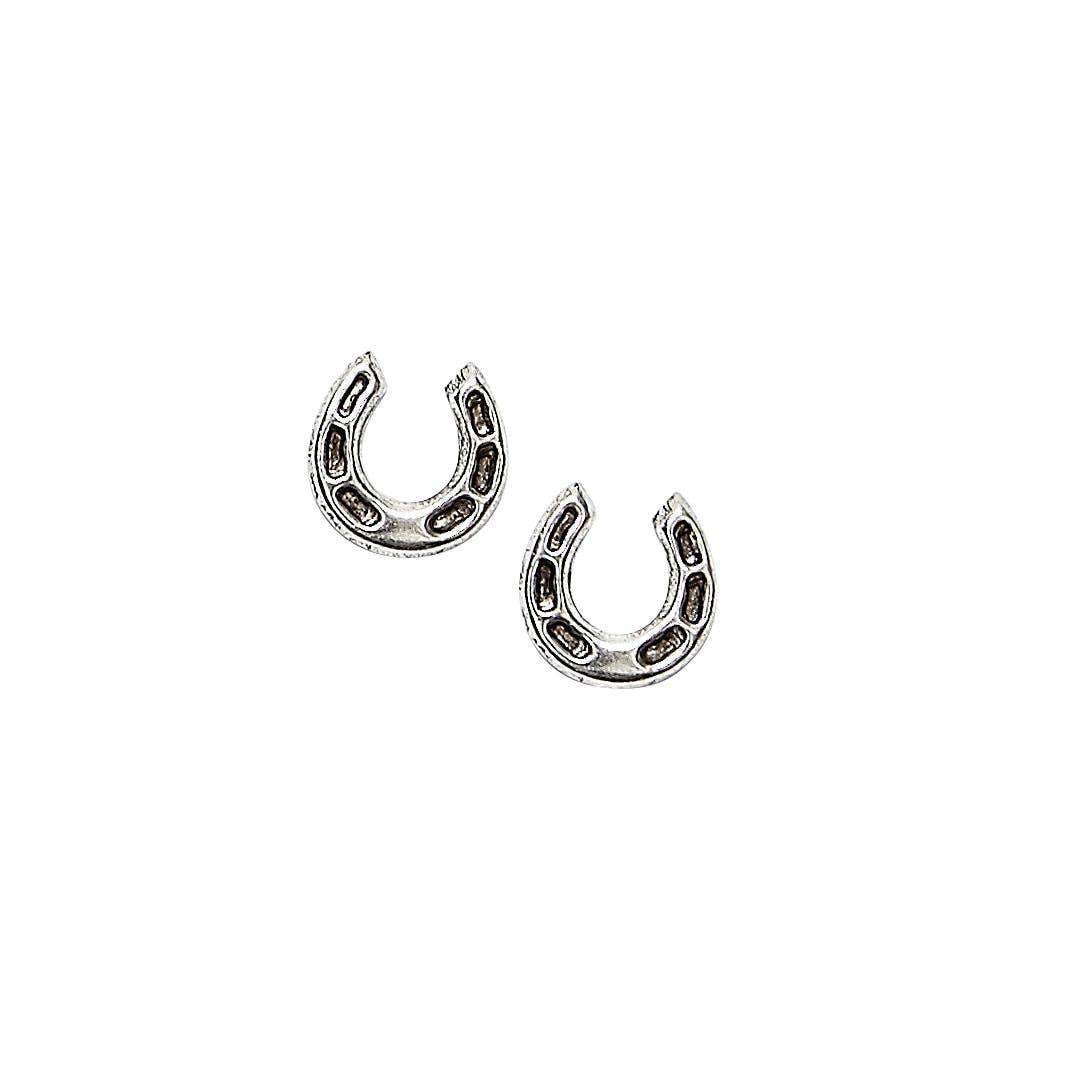 Sterling Silver Horseshoes Earrings