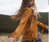 Stetson Womens Lamb Suede Fringed Jacket-LAST ONE- L