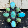 Sonoran & Whitewater Turquoise Cluster Ring – Wilson Dawes-Adjustable