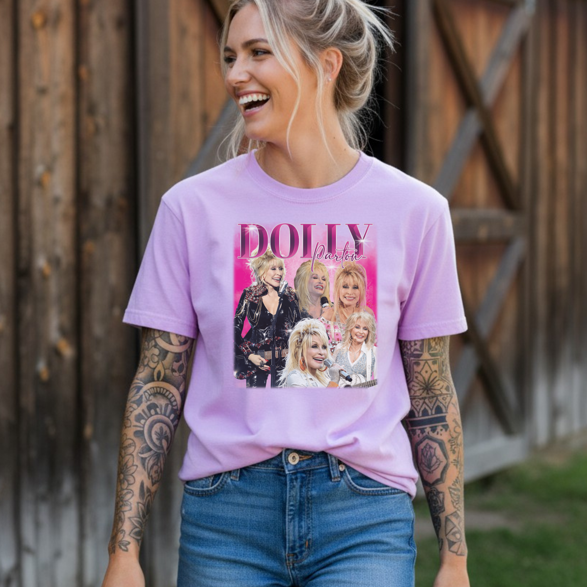 Vintage Dolly Tee- Mineral Wash or Comfort Colors